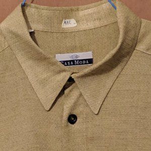 Vintage Men's Casa Moda Shirt Short Sleeve Size 2X